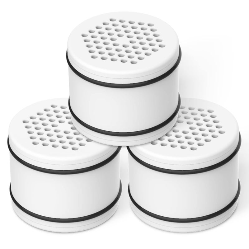 Filterlogic WHR-140 Shower Filter Replacement for CulliganÂ® WHR-140, WSH-C125, ISH-100, HSH-C135, Shower Head Water Filter, with Advanced KDF Filtration Material, 3 Pack - Image 1